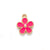 10 PCS/Package 13 * 16mm Alloy Flower Polished Pendant