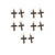 10 PCS/Package 16.6*19.9mm 21.5*15.9mm Aluminum-Magnesium Alloy KC Gold Cross Pendant