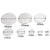 10 PCS/Package 20 PCS/Package 50 PCS/Package 304 Stainless Steel Solid Color Pendant