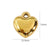 10 PCS/Package 304 Stainless Steel 14K Gold Plated Heart Shape Pendant