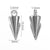 10 PCS/Package 4*10.5mm 6*10.5mm 6 * 15mm Hole 2~2.9mm Hole 3~3.9mm 304 Stainless Steel Solid Color Polished Pendant