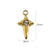 10 PCS/Package 8*13 304 Stainless Steel Zircon 14K Gold Plated Star Pendant