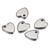 10 PCS/Package 9 * 10mm Hole 2~2.9mm Stainless Steel 18K Gold Plated Heart Shape Polished Pendant