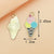 10 PCS/Package Alloy Color Block Pendant