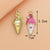 10 PCS/Package Alloy Color Block Pendant