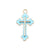 10 PCS/Package Alloy Cross Polished Pendant