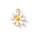 10 PCS/Package Alloy Daisy Pendant Sweet