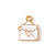 10 PCS/Package Alloy Envelope Pendant Simple Style