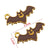 10 PCS/Package Alloy Pumpkin Bat Pendant