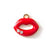 10 PCS/Package Alloy Rhinestones Lips Bee Pendant Minimalist