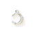 10 PCS/Package Alloy Rhinestones Moon Pendant