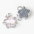 10 PCS/Package Alloy Rhinestones Plating Inlay Pendant