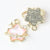 10 PCS/Package Alloy Rhinestones Plating Inlay Pendant