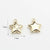 10 PCS/Package Alloy Rhinestones Plating Inlay Pendant