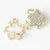 10 PCS/Package Alloy Rhinestones Plating Inlay Pendant