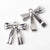 10 PCS/Package Alloy Spray Paint Plating Pendant