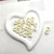 10 PCS/Package Ceramics Heart Shape Pendant