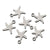 10 PCS/Package Diameter 12mm Diameter 16mm Hole 1~1.9mm Hole 2~2.9mm Stainless Steel Star Moon Polished Pendant