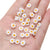 10 PCS/Package Glass Flower Beads