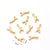 10 PCS/Package Hole 2~2.9mm 304 Stainless Steel Gold Plated Coral Polished Pendant