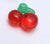 10 Pcs/package Cute Cherry Strawberry Resin Jewelry Accessories