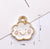 10 Pcs/package Cute Clouds  Face Alloy Enamel Jewelry Accessories