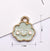 10 Pcs/package Cute Clouds  Face Alloy Enamel Jewelry Accessories