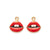 10 Pcs/package Ig Style Simple Style Lipstick Lips Alloy Enamel Inlay Jewelry Accessories