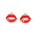 10 Pcs/package Ig Style Simple Style Lipstick Lips Alloy Enamel Inlay Jewelry Accessories