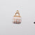 10 Pcs/package Simple Style Bag Lattice Alloy Enamel Jewelry Accessories