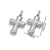 10 Pcs/package Simple Style Cross Stainless Steel Plating Pendant Jewelry Accessories