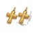 10 Pcs/package Simple Style Cross Stainless Steel Plating Pendant Jewelry Accessories