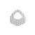 10 Pcs/package Simple Style Geometric Water Droplets Flower Stainless Steel Plating Pendant Jewelry Accessories