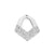 10 Pcs/package Simple Style Geometric Water Droplets Flower Stainless Steel Plating Pendant Jewelry Accessories