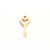 10 Pcs/package Simple Style Gloves Heart Shape Lock Stainless Steel Plating Jewelry Accessories