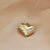 10 Pcs/package Simple Style Heart Shape Resin Plating Jewelry Accessories