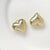 10 Pcs/package Simple Style Heart Shape Resin Plating Jewelry Accessories