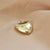 10 Pcs/package Minimalist Heart Shape Resin Plating Jewelry Accessories