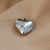 10 Pcs/package Simple Style Heart Shape Resin Plating Jewelry Accessories