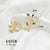 10 Pcs/package Simple Style Leaves Flower Alloy Enamel Plating Pendant Jewelry Accessories