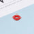 10 Pcs/package Simple Style Lips Alloy Enamel Jewelry Accessories