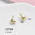 10 Pcs/package Simple Style Star Heart Shape Butterfly Alloy Plating Inlay Pendant Jewelry Accessories