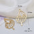 10 Pcs/package Simple Style Star Heart Shape Butterfly Alloy Plating Inlay Pendant Jewelry Accessories