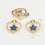 10 Pcs/package Simple Style Star Moon Alloy Enamel Plating Pendant Jewelry Accessories