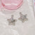 10 Pcs/package Simple Style Star Moon Bow Knot Alloy Inlay Pendant Jewelry Accessories