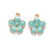 10 Pcs/package Sweet Flower Alloy Enamel Jewelry Accessories