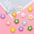 10 Pcs/package Sweet Flower Alloy Enamel Jewelry Accessories