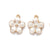 10 Pcs/package Sweet Flower Alloy Enamel Jewelry Accessories