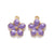 10 Pcs/package Sweet Flower Alloy Enamel Jewelry Accessories