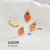 10 Pcs/package Sweet Pumpkin Fruit Alloy Enamel Pendant Jewelry Accessories